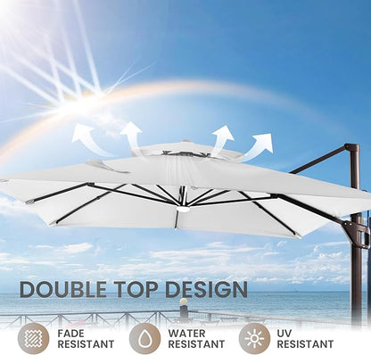 10 X 13 FT Cantilever Patio Umbrella - Image 8
