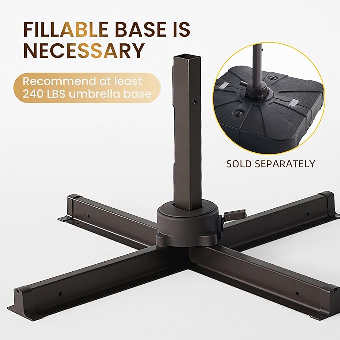 10 X 13 FT Cantilever Patio Umbrella - Image 5