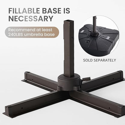 10 X 13 FT Cantilever Patio Umbrella - Image 5