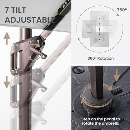 10 X 13 FT Cantilever Patio Umbrella - Image 6