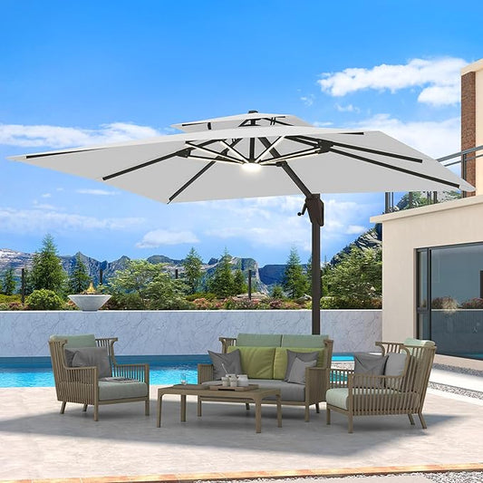 10 X 13 FT Cantilever Patio Umbrella by Ombrellon