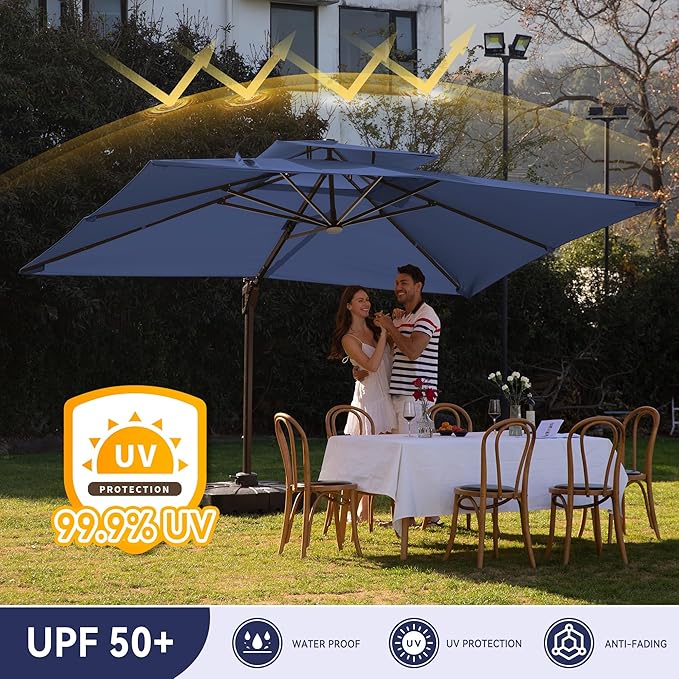 10 X 13 FT Cantilever Outdoor Patio Umbrella - Image 7