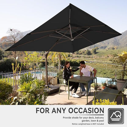 10 X 13 FT Cantilever Outdoor Patio Umbrella - Image 6
