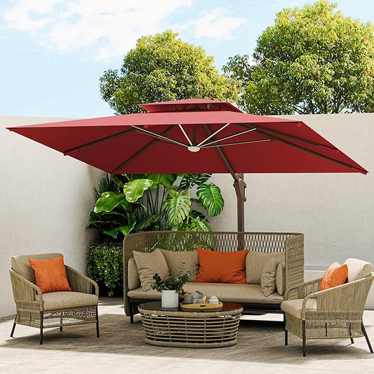 10 X 13 FT Cantilever Outdoor Patio Umbrella by MEVBC