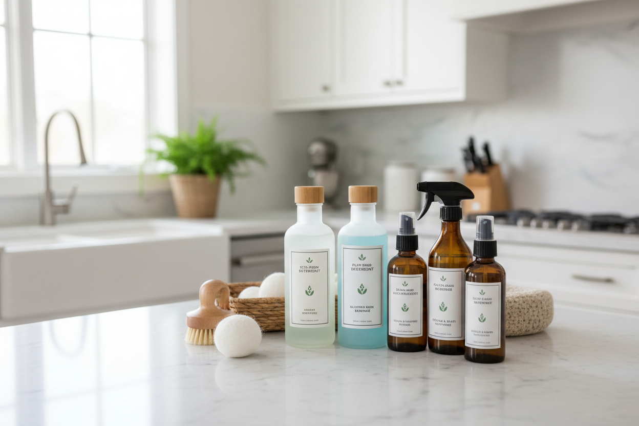 At PurelyClean, we believe a truly clean home starts with the right products. Our mission is to make laundry and cleaning simple, effective, and safe for every household. We carefully curate high-quality supplies—from detergents and stain removers to eco-friendly cleaning solutions—so you can enjoy a sparkling, fresh home without the hassle. (make it real photo)